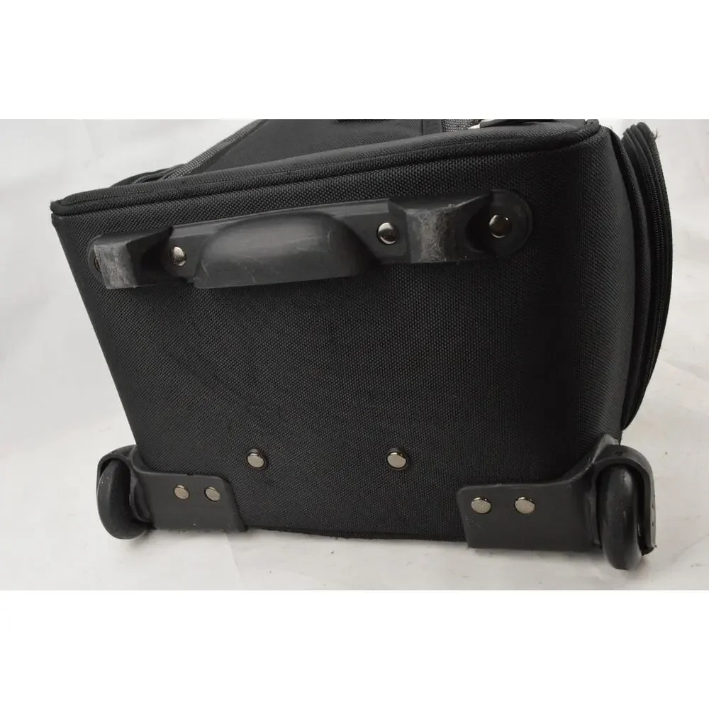 Travelon Wheeled Carry On Rolling Travel Bag Luggage Black Telescoping Handle
